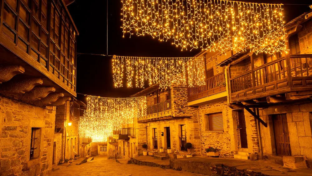 calle puebla de sanabria luces de navidad