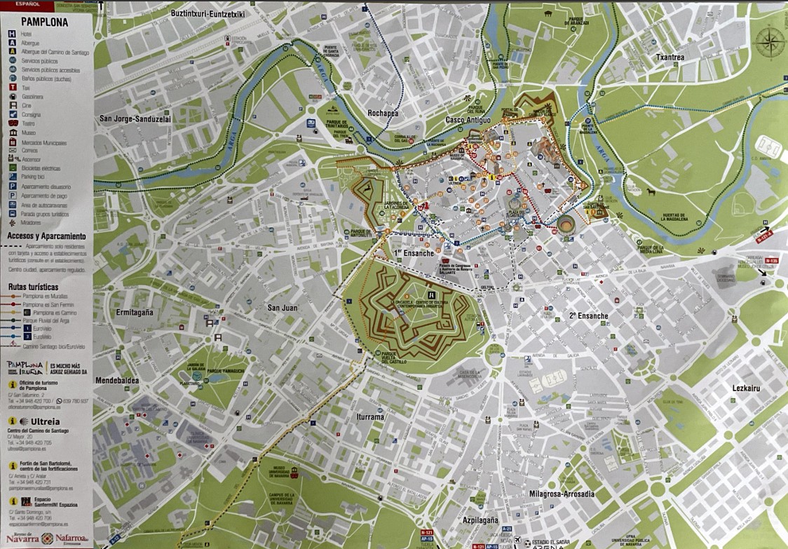 Mapa de Pamplona