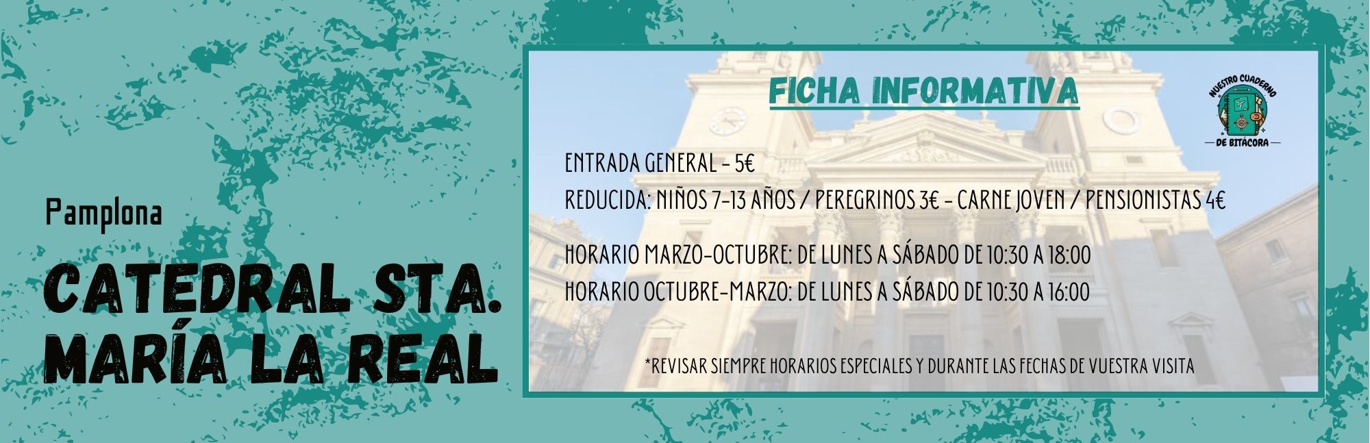 Ficha informativa catedral de pamplona horarios