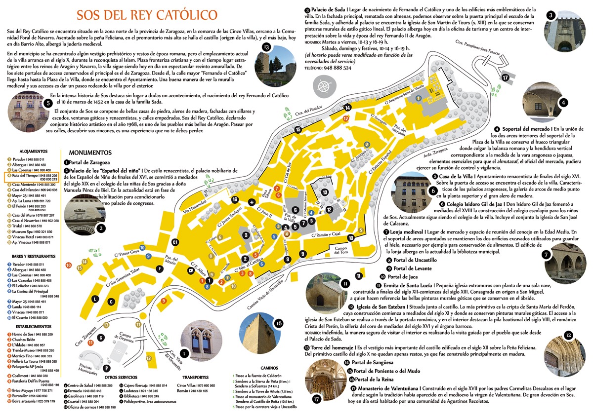 Mapa Sos del Rey Católico