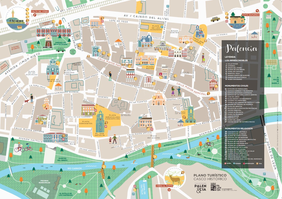 mapa que ver en Palencia