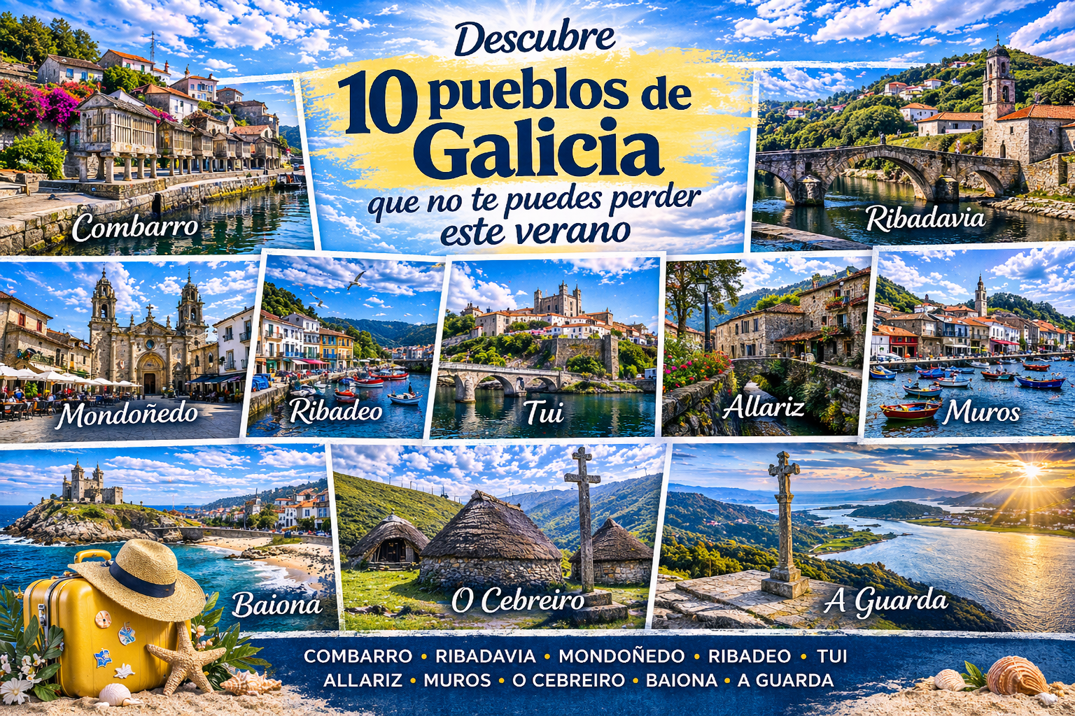 pueblos de Galicia en verano