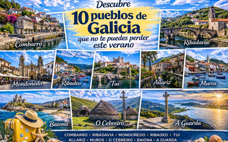 pueblos de Galicia en verano