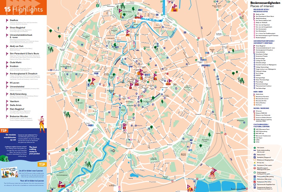 Mapa de Lovaina